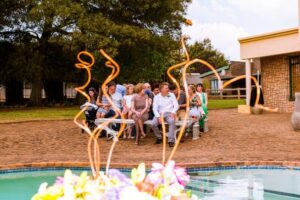 Waiting for the bride - left - Christopher and Dominique Liddell - Kleinvallei Wedding Venue