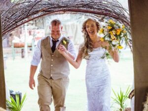 Entrance - Christopher and Dominique Liddell - Kleinvallei Wedding Venue