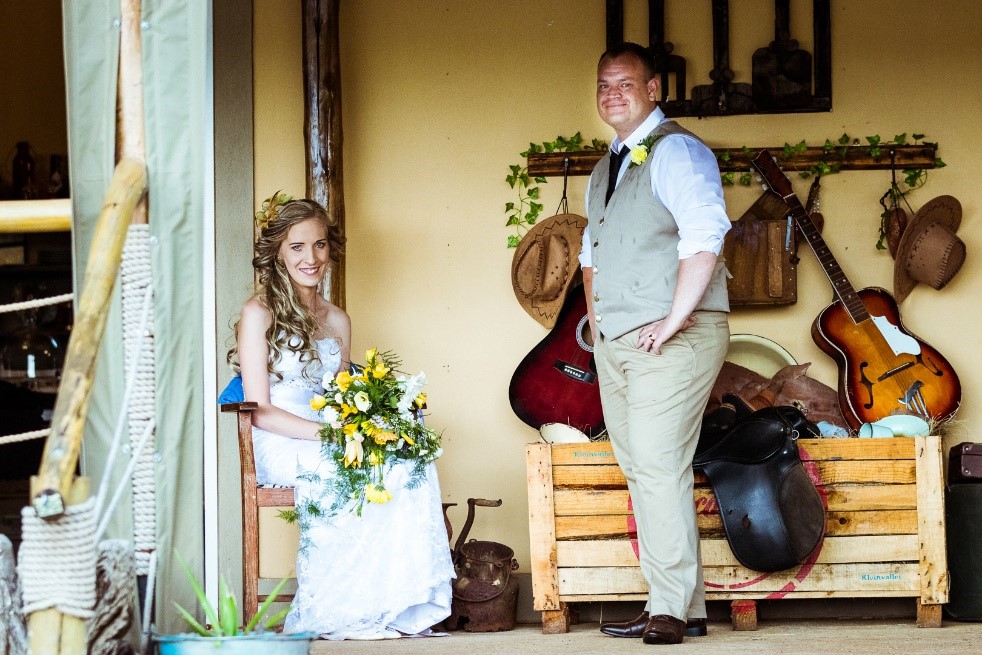 Bride & Groom - Christopher and Dominique Liddell - Kleinvallei Wedding Venue